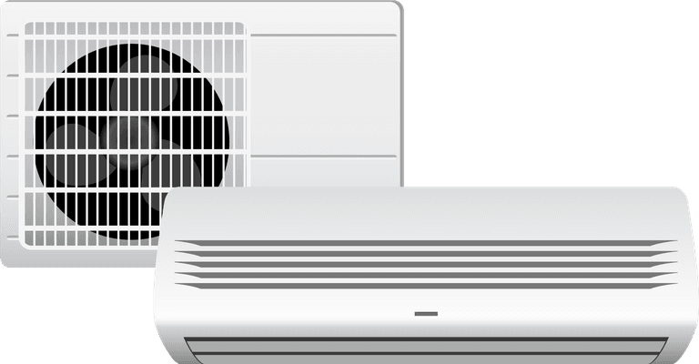 air conditioner household appliances icons vector