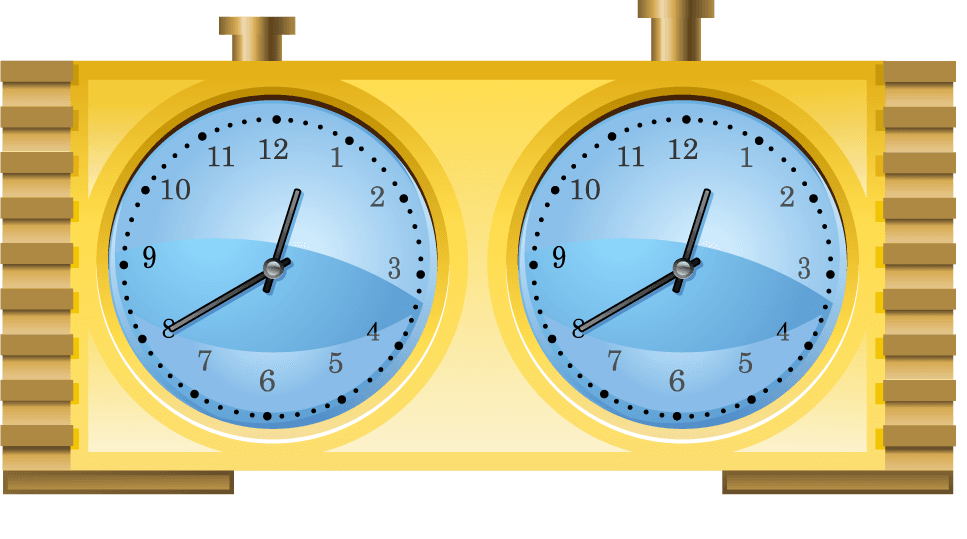 alarm clock different clocks vector