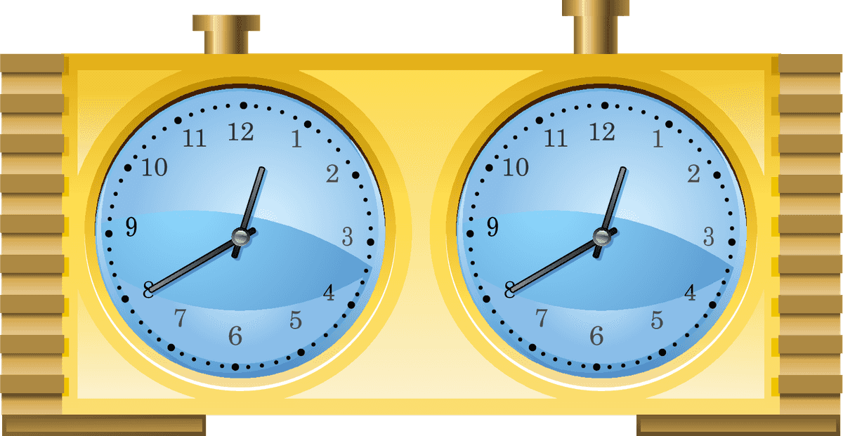 alarm clock different clocks vector in a classic retro style for time management