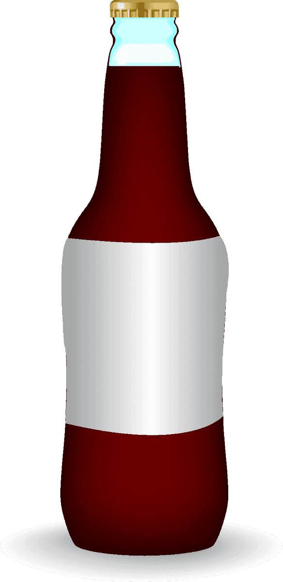 alcohol bottle with blank label for customized branding and personal events