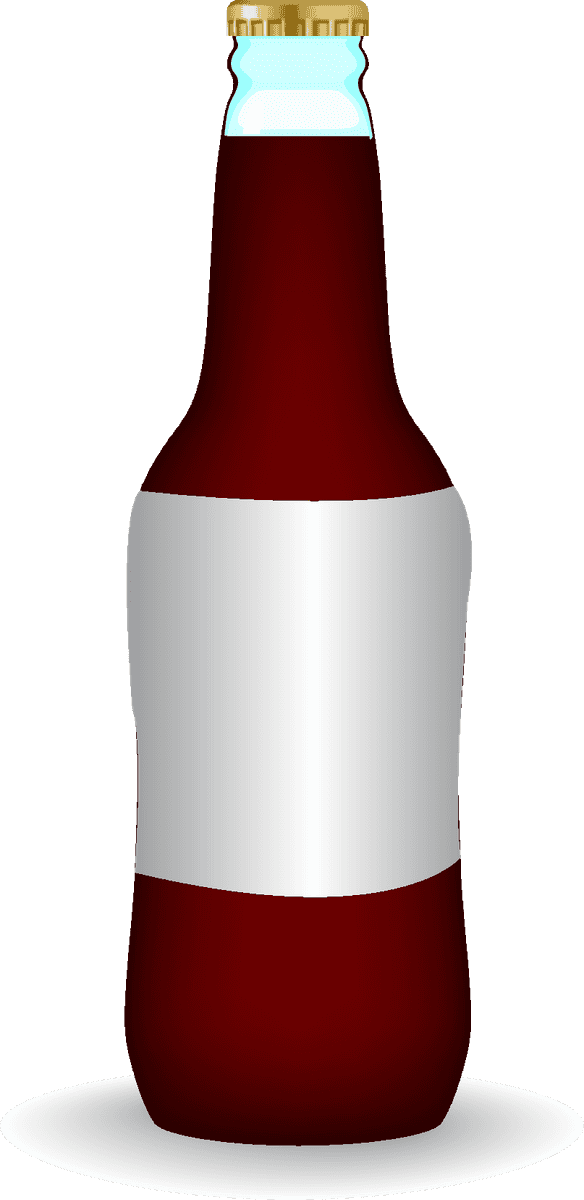 alcohol bottle with blank label for customized branding and personal events