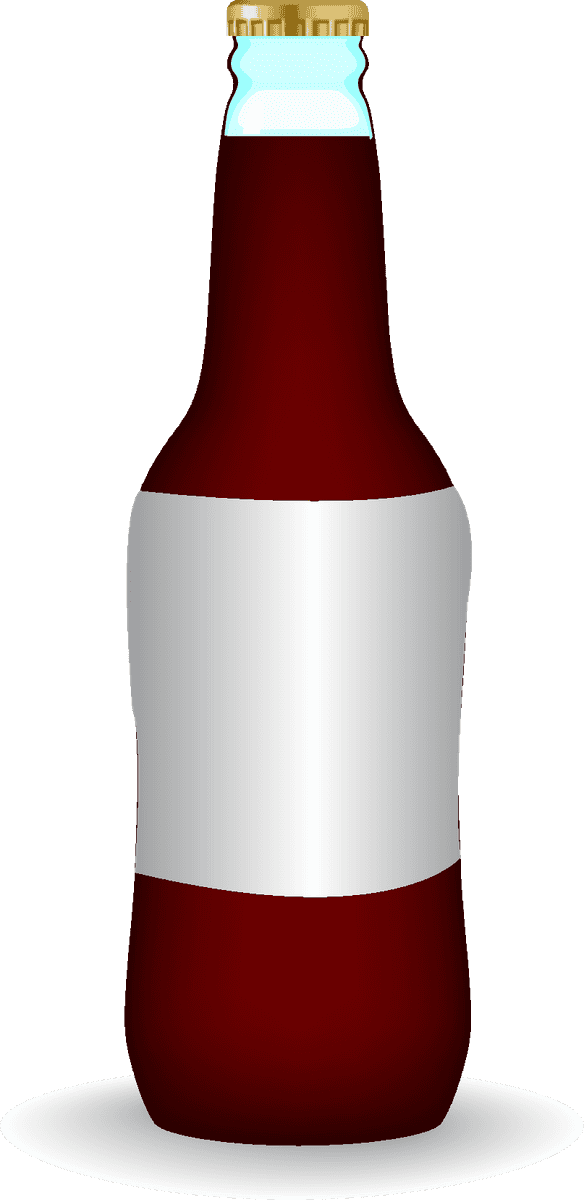 alcohol bottle with blank label