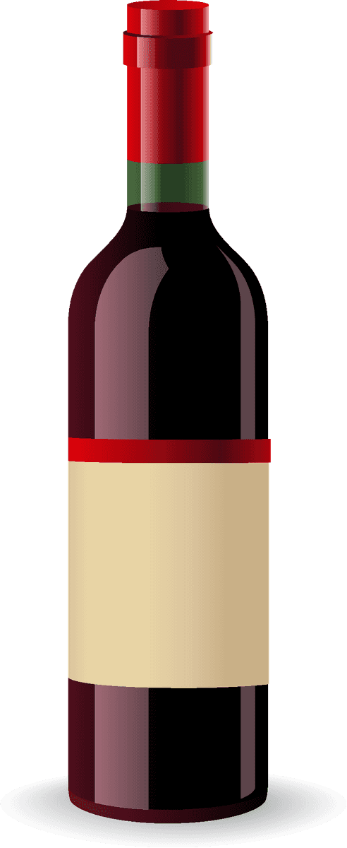 alcohol bottle with blank label for custom branding in elegant style