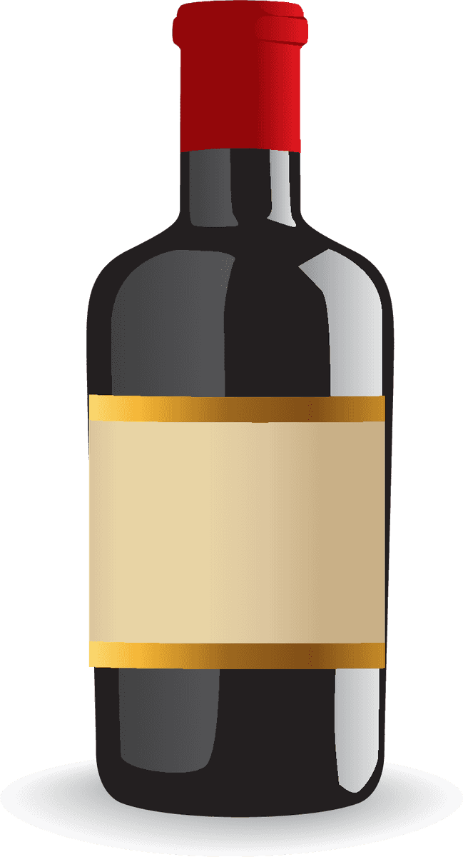 alcohol bottle with blank label for customizable branding and personal events