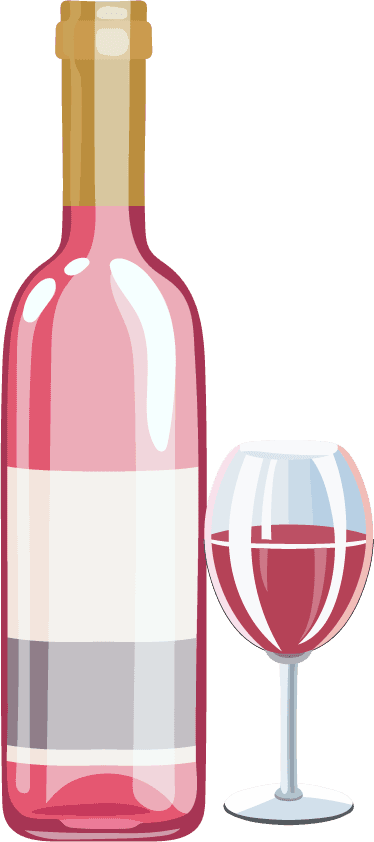 alcohol bottle wine icons shiny colored bottles cups glasses sketch