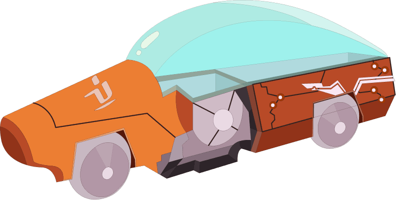 alien car robot icons modern assembly technology sketch