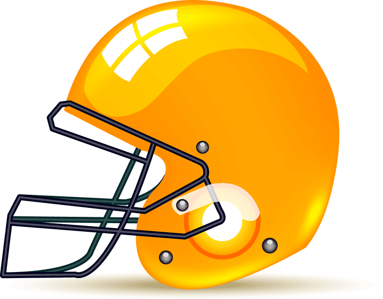 american football gridiron helmets in bright colors for team branding and merchandise