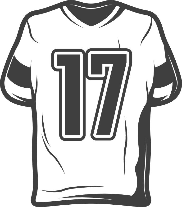 american football monochrome elements sports equipment clothing players trophy food isolate