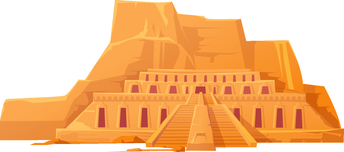 greatest ancient egyptian monuments illustration showcasing iconic pyramids and timeless architecture