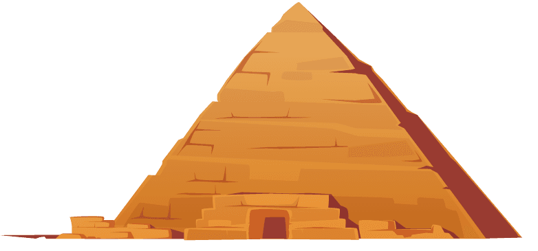 Greatest ancient Egyptian monuments illustration