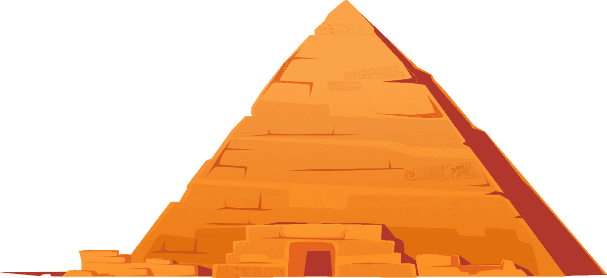 Greatest ancient Egyptian monuments illustration