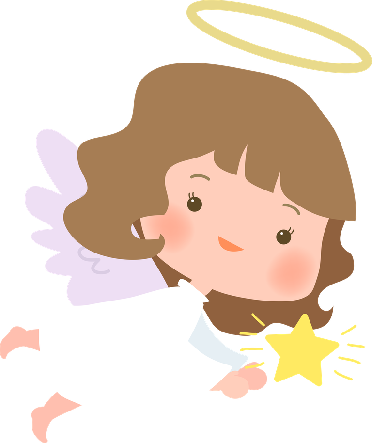 angel drawn angel collection with cute characters for children's themes and festive occasions