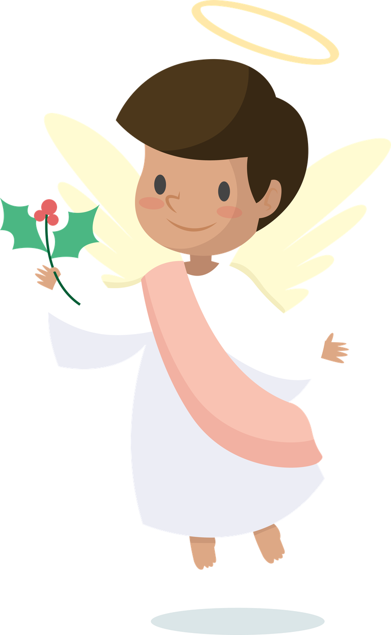 angel drawn angel collection: playful cherub bringing holiday cheer with vibrant colors