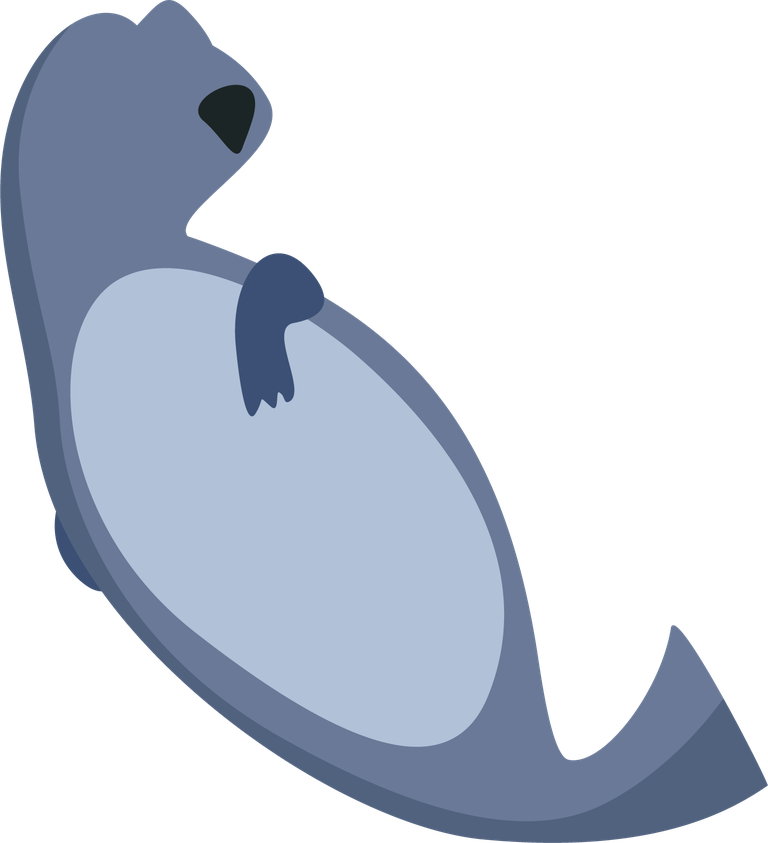 playful cartoon animals vector featuring a relaxed seal character for children's content
