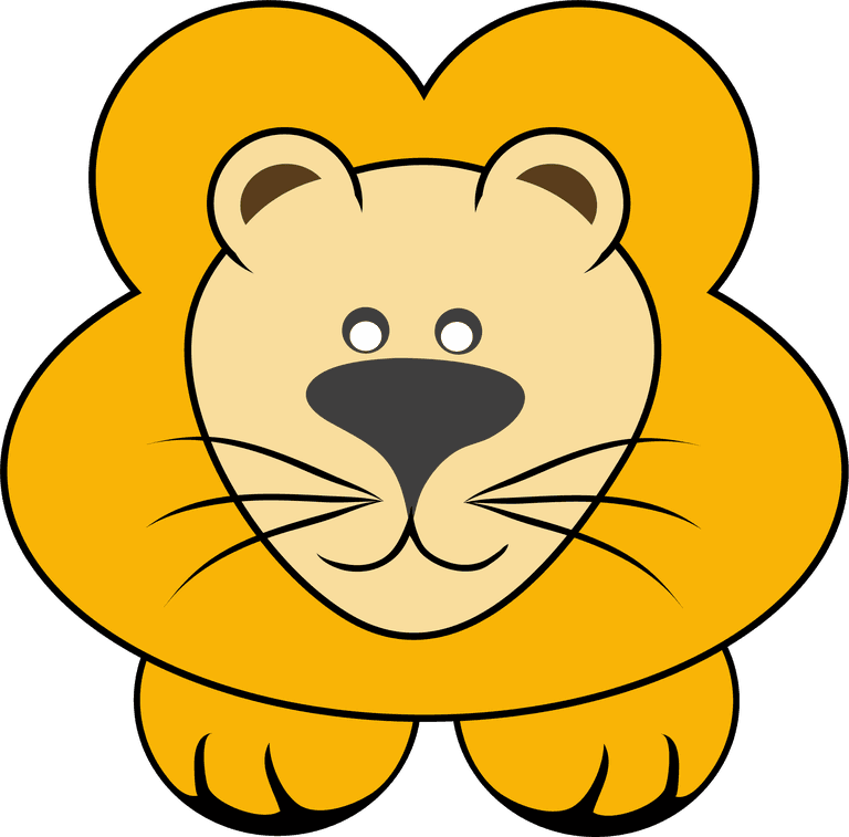 adorable animal cute cartoon animals vector featuring a cheerful lion character for kids