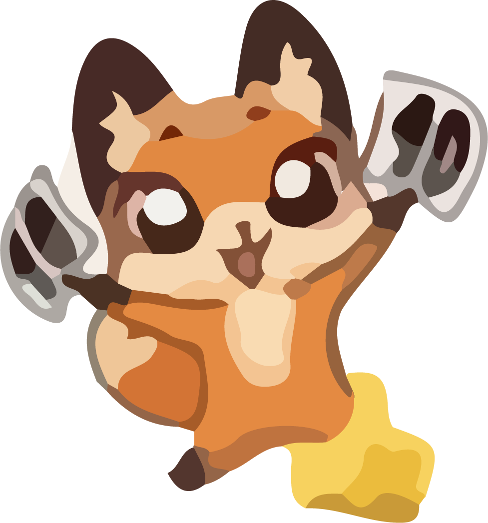 cute animal fox dancing joyfully with vibrant colors for playful themes