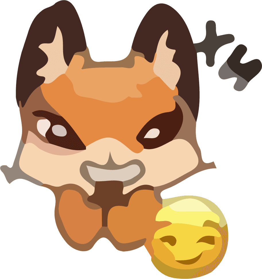 cute animal fox dancing illustration full of joy and playful energy in a whimsical style
