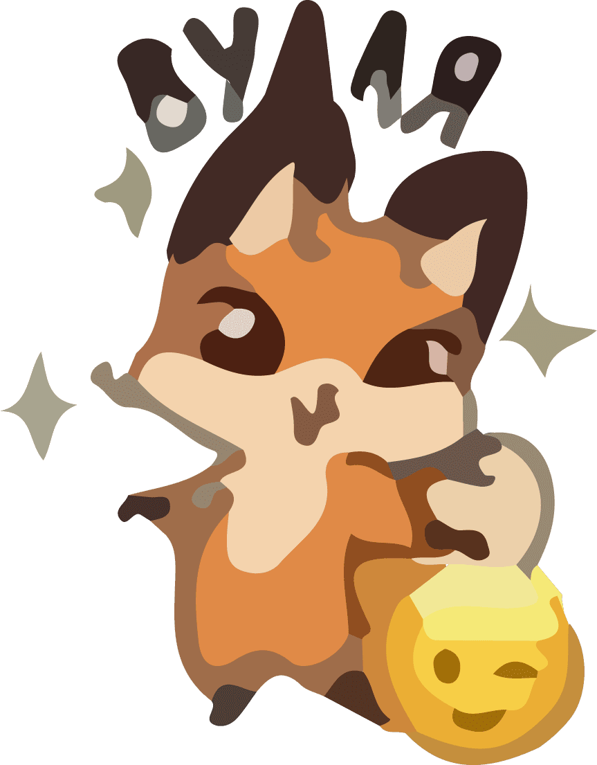 animal fox dancing cute vector