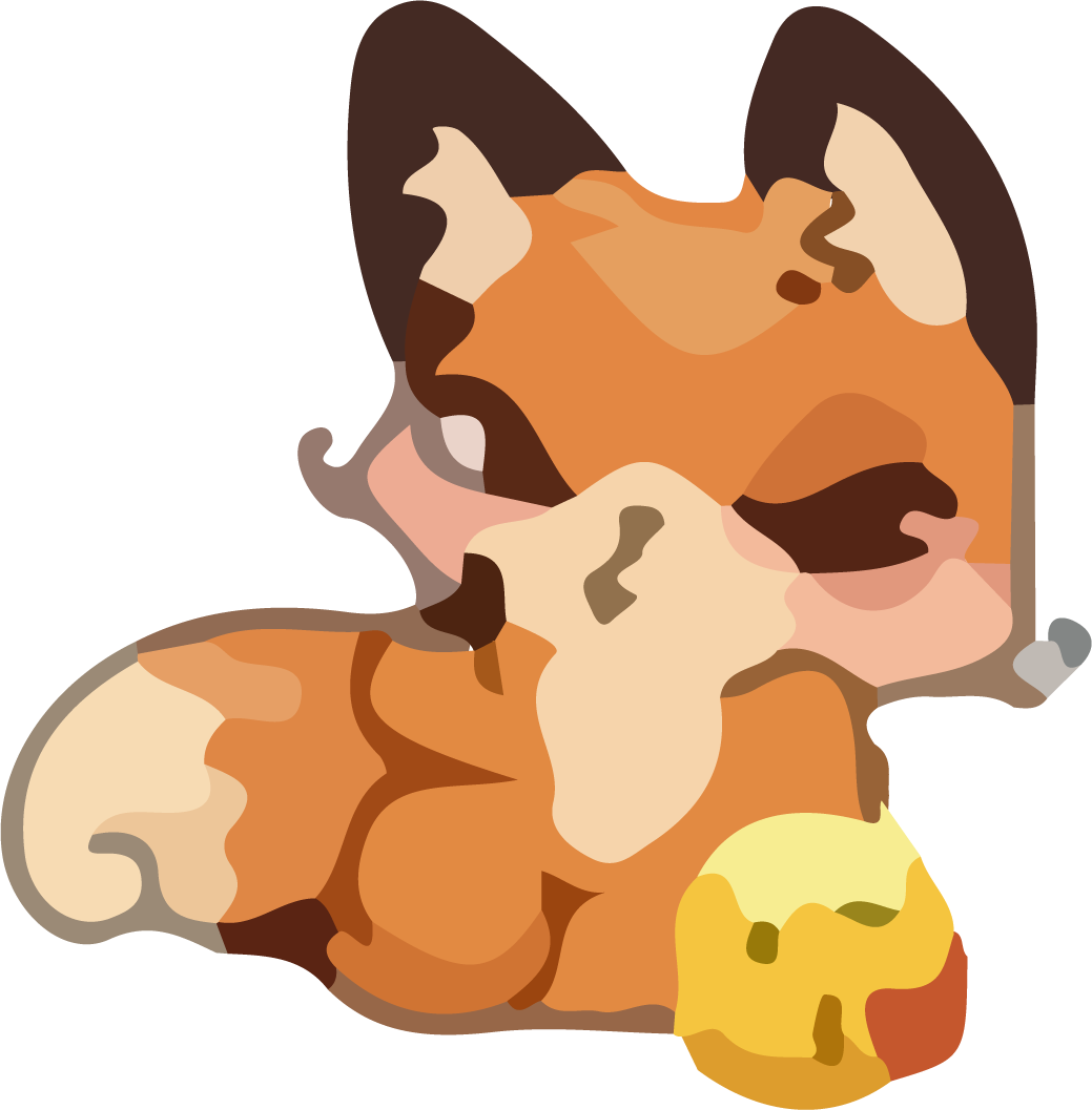 animal fox dancing cute vector