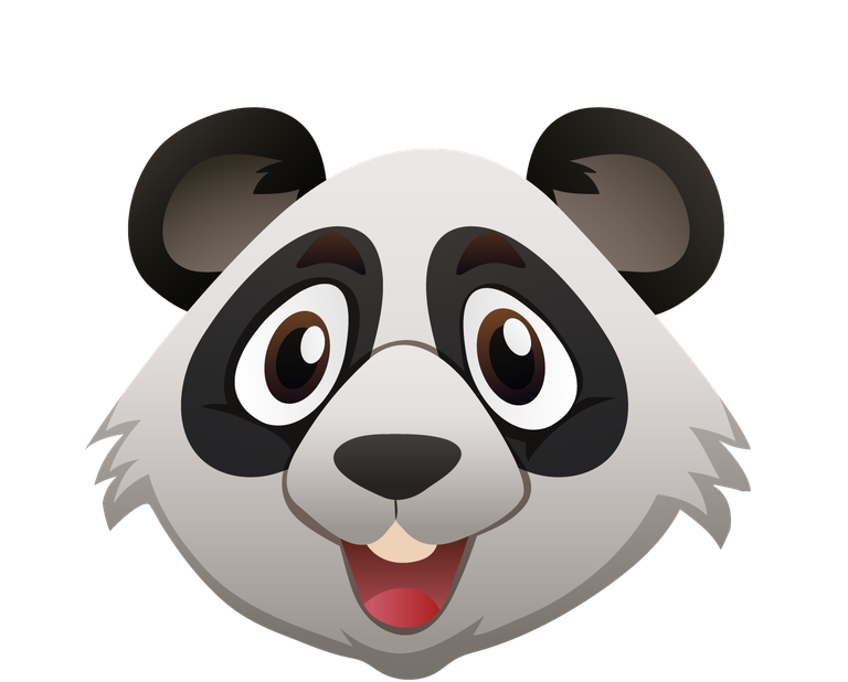 animal head african animals collection with cheerful panda characters for kids' projects