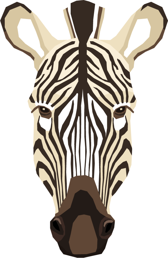 animal head african animals collection featuring a striking zebra portrait for modern decor