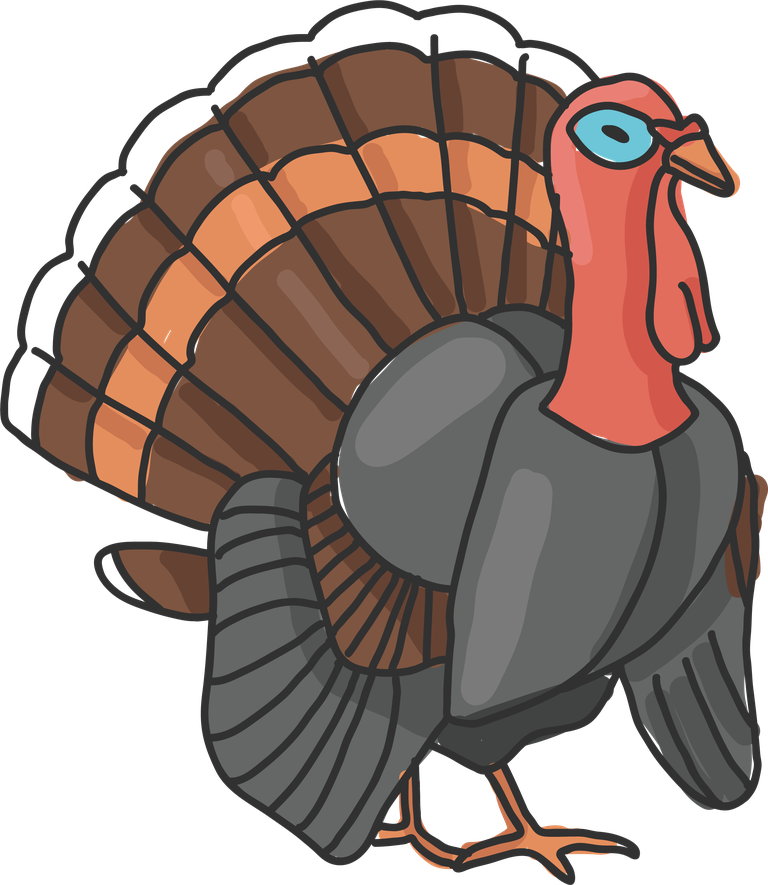 animal images simple animals unique cute turkey illustration for festive occasions