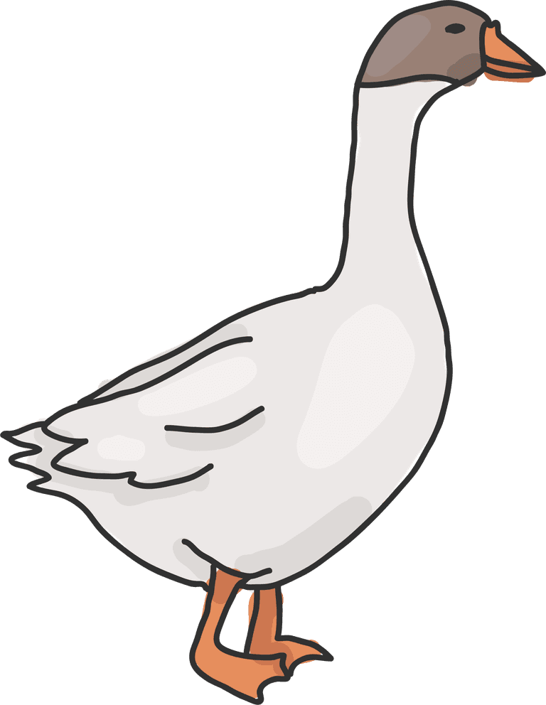animal images simple animals unique cartoon goose for educational and playful projects