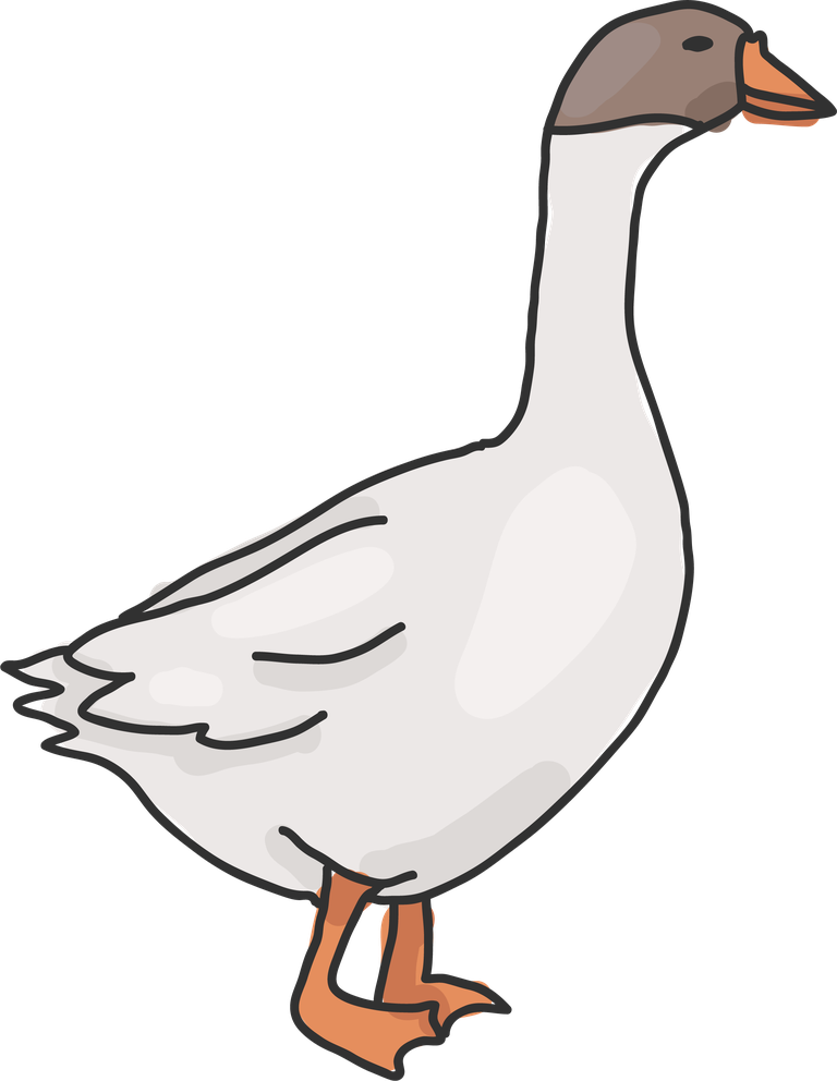 animal images simple animals unique cartoon goose for educational and playful projects