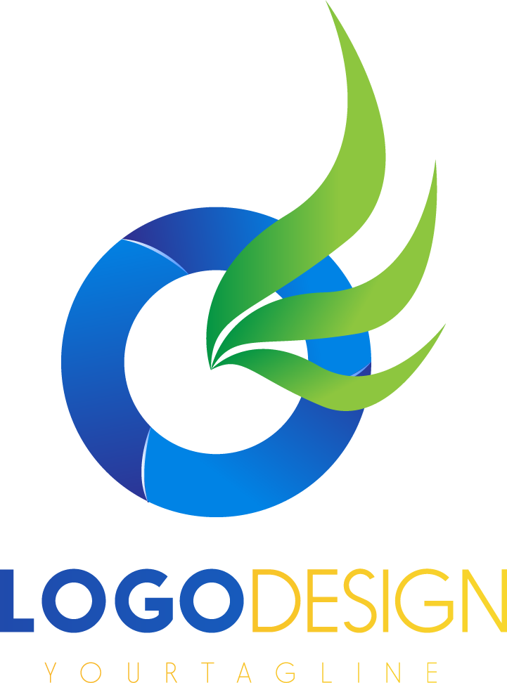 animal logotypes modern colored shapes with dynamic elements for eco-friendly brands