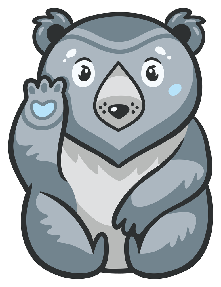 animal stickers cute animal sticker vector