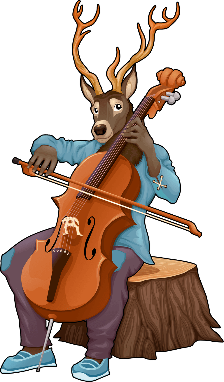 animals playing musical instruments cartoon animal playing musical instrument vectors