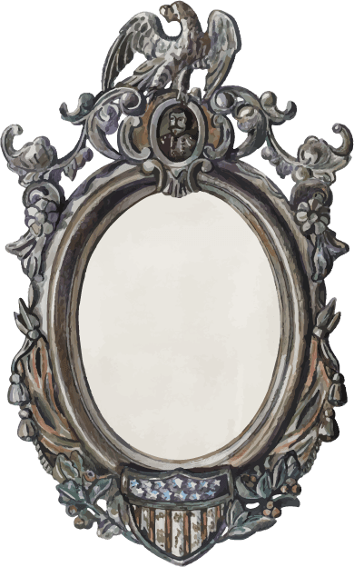 antique mirrors design element remixed from public domain collection