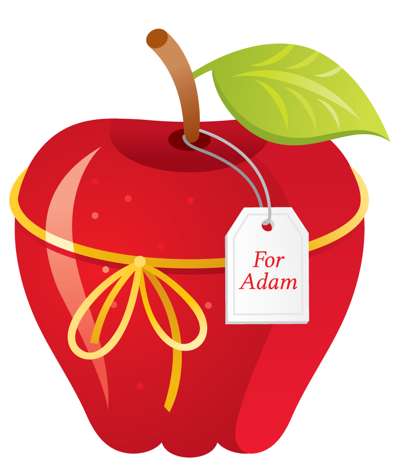 apple love theme icon vector