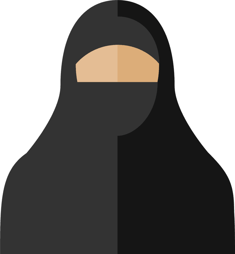arab people icons muslim people arabian people islam people woman man illustration