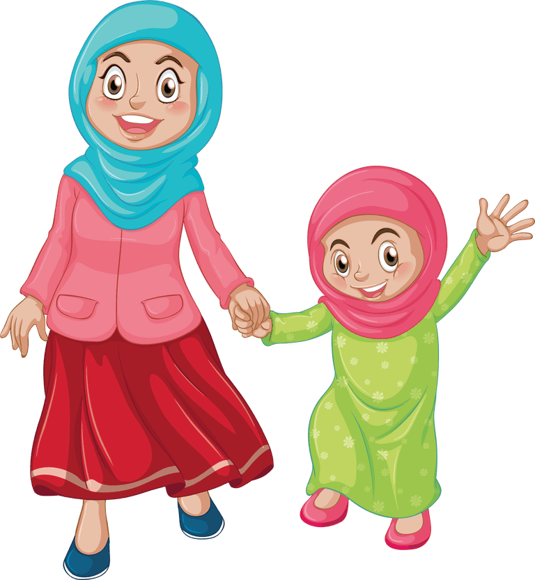 arabs set different people cartoon character white background