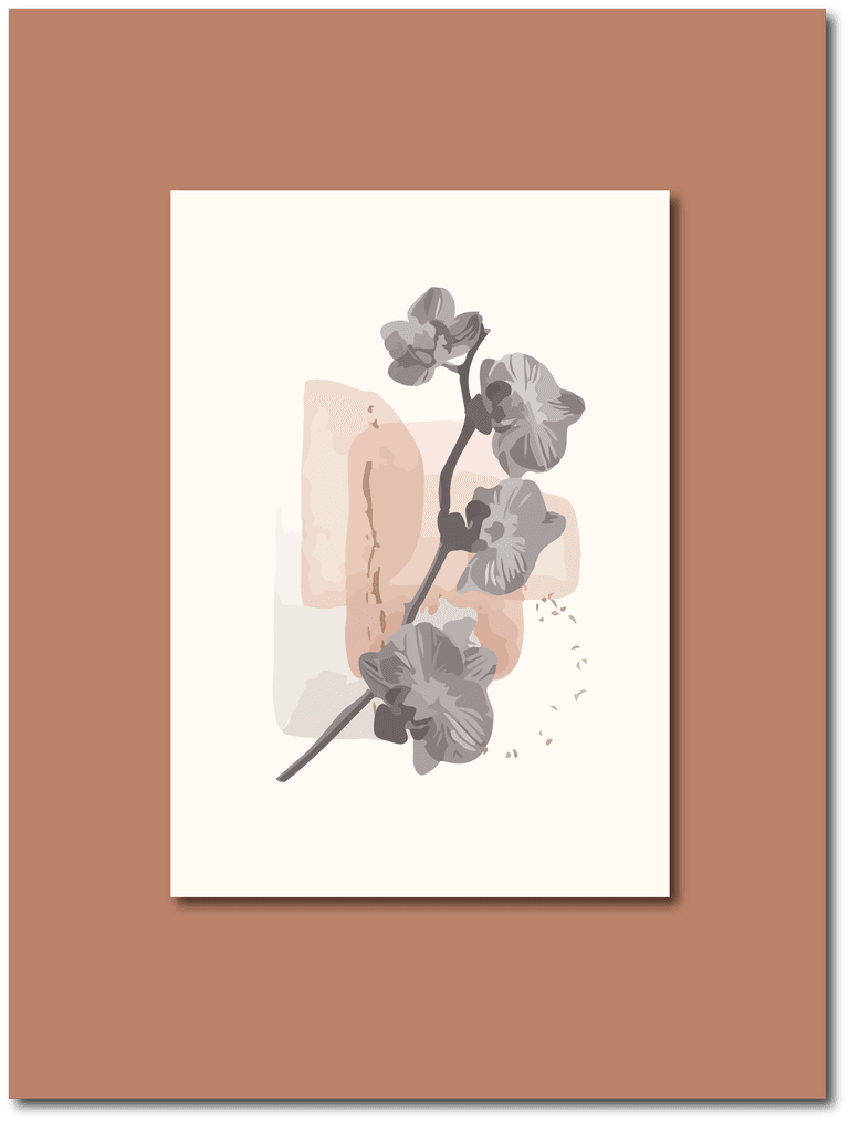 arrangements blush pink ivory beige watercolor illustration and gold elements abstract flower