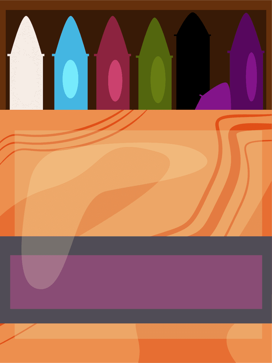 flat art craft tools for creative projects with vibrant colors and organized storage