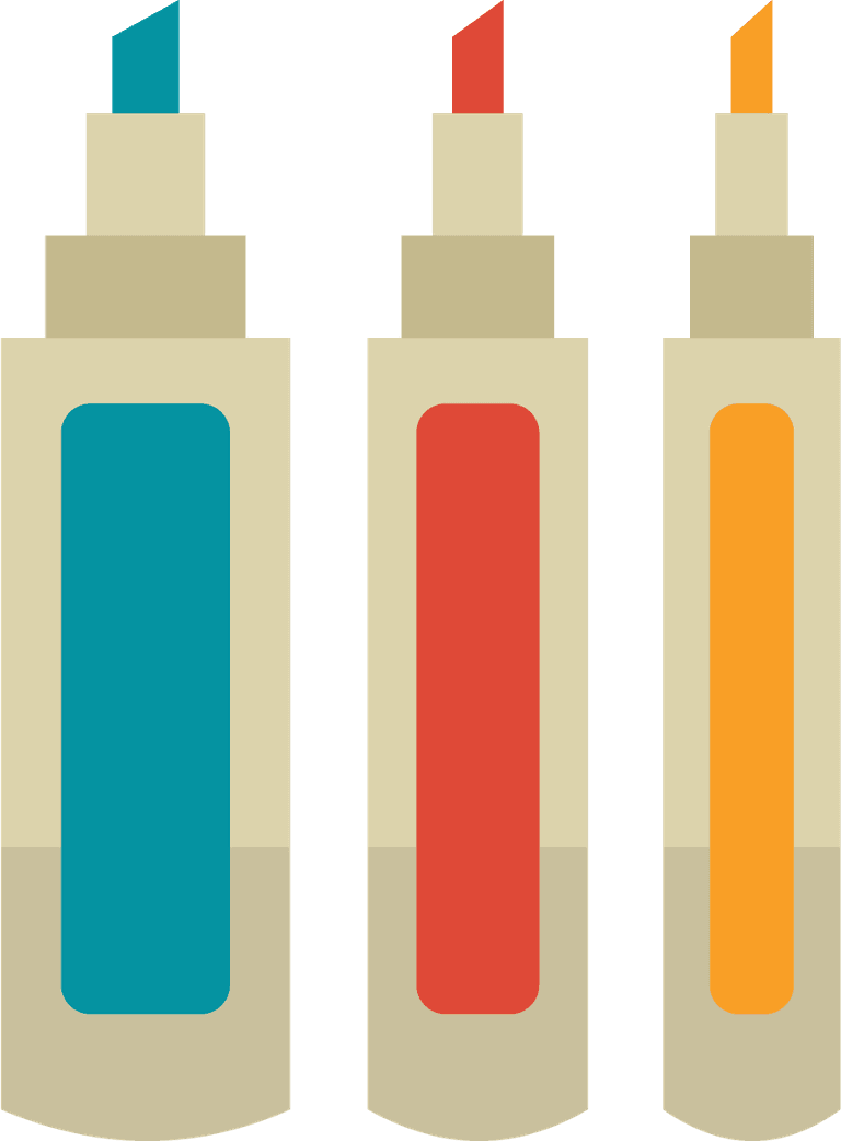 flat art artist painting tools icon