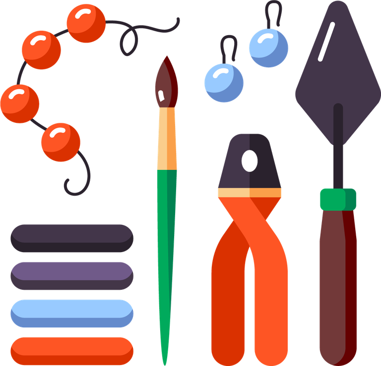 art tools materials icon painting for creative projects and artistic expression