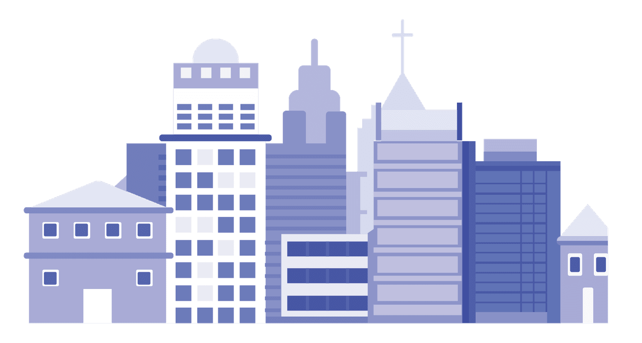 charming cityscape flat illustration showcasing modern architecture and urban landmarks for online platforms