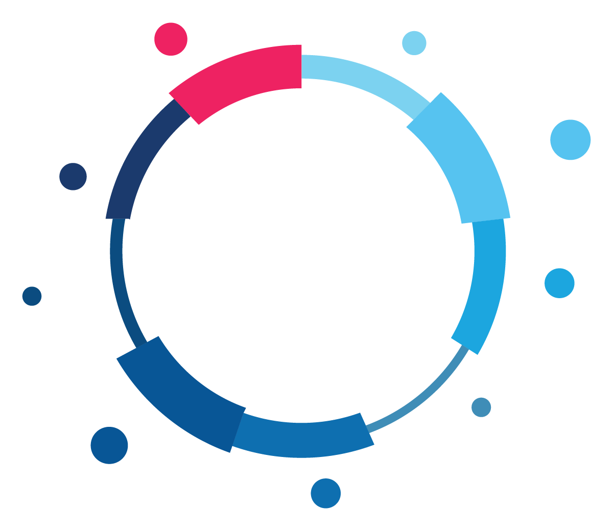 modern circles for web interfaces featuring vibrant colors and dynamic shapes for improved interactivity