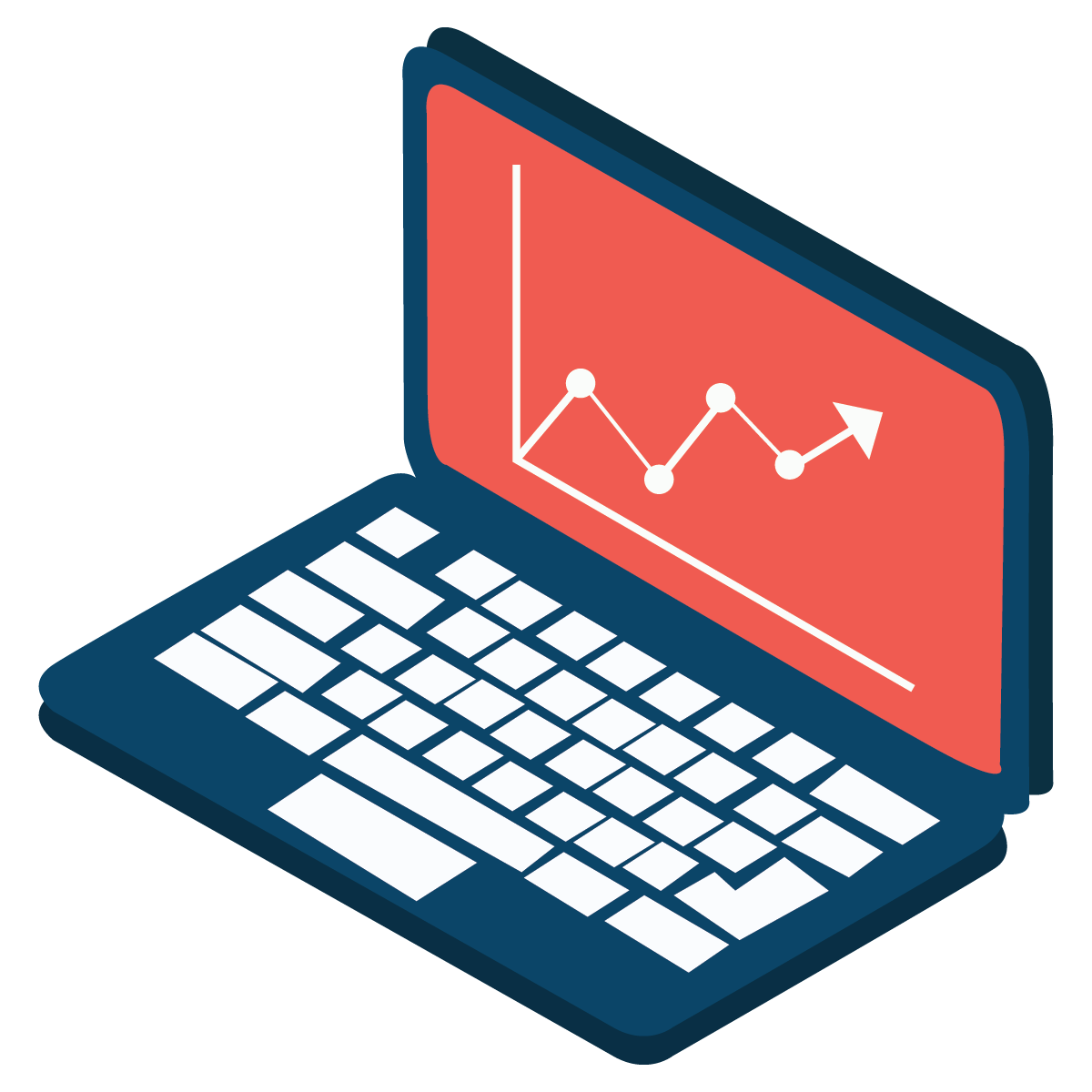 simple isometric laptops icons for various uses