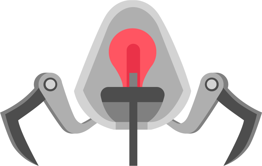 artificial intelligence decorative icons featuring futuristic robotic design with unique mechanical attributes