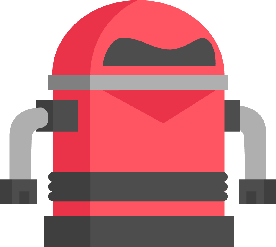 artificial intelligence decorative icons for futuristic cleaning solutions and home automation