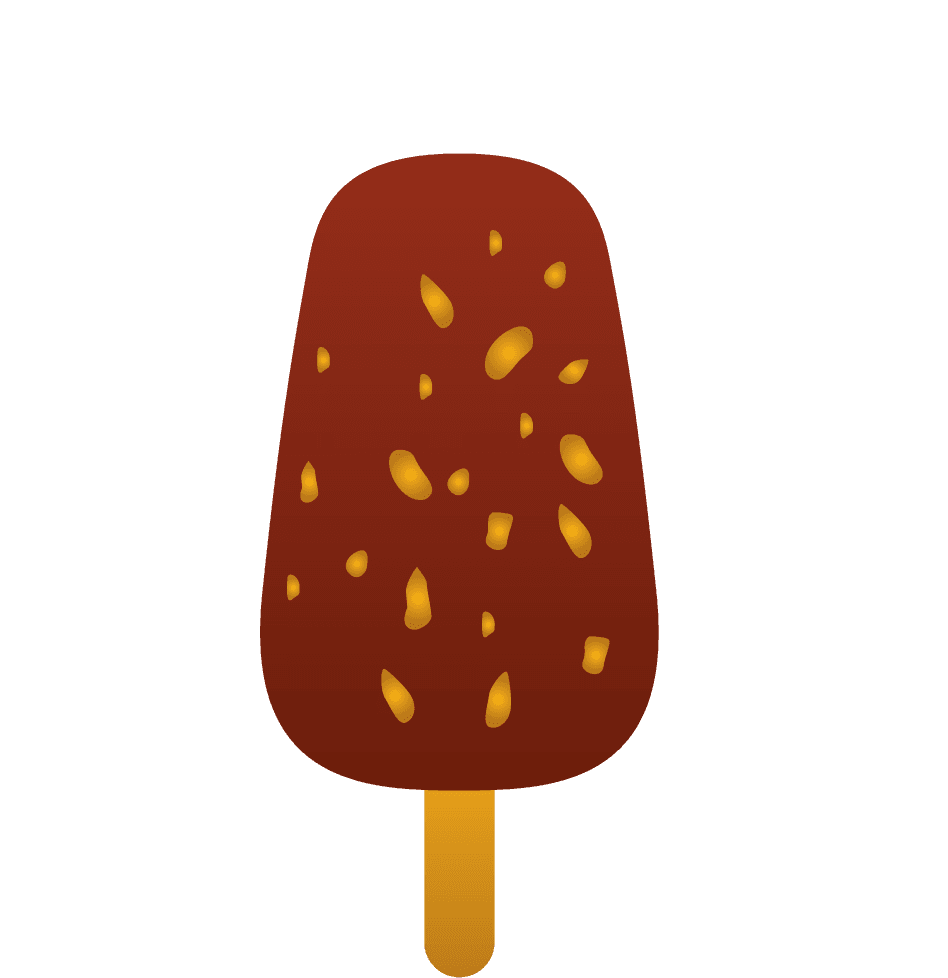 asset various food and beverage illustrations featuring delicious chocolate-covered ice cream popsicle