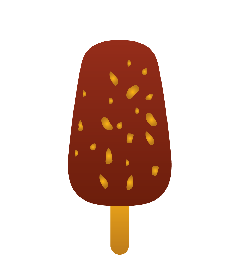 asset various food and beverage illustrations featuring delicious chocolate-covered ice cream popsicle