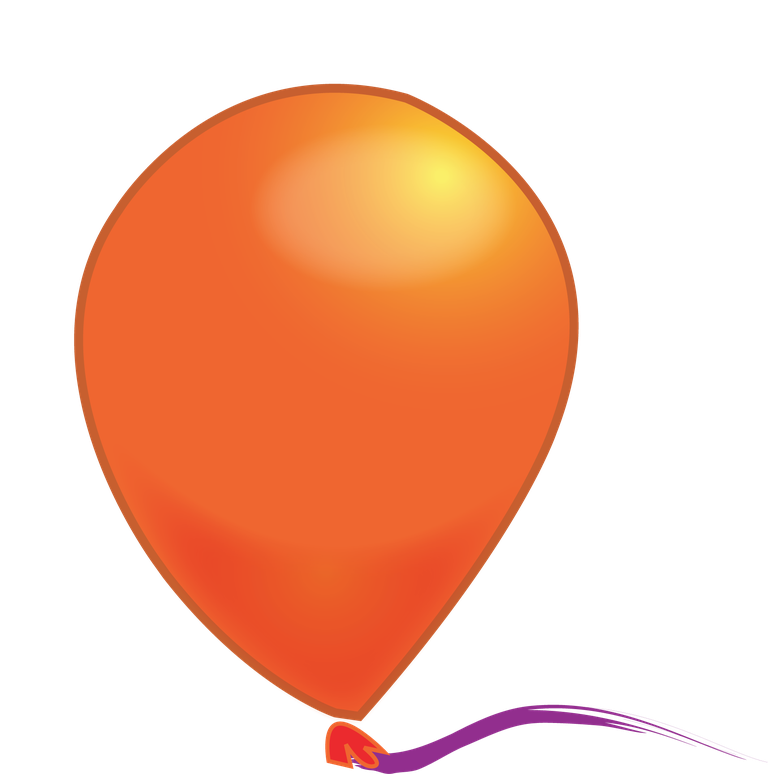 asset fun graphics fun graphics cheerful orange balloon illustration for celebrations and events
