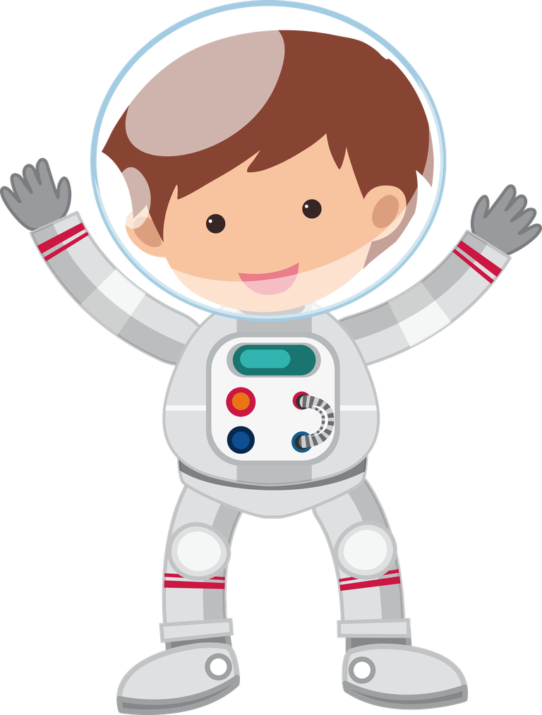 cheerful astronaut a astronaut illustration for educational and fun space-themed projects