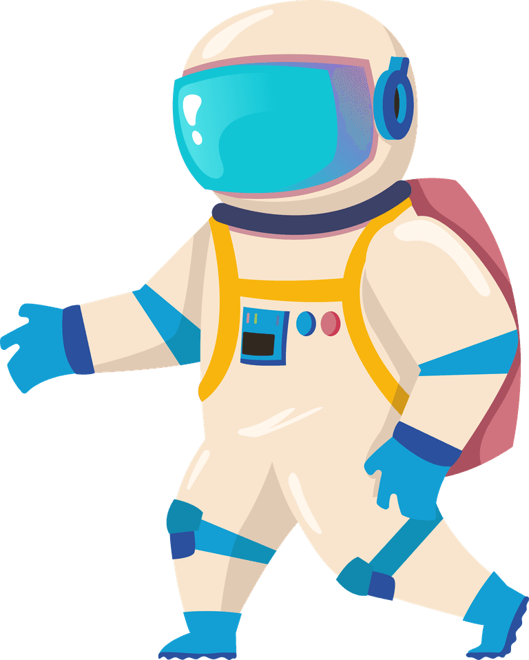 astronaut astronaut character exploration space set illustration universe motion