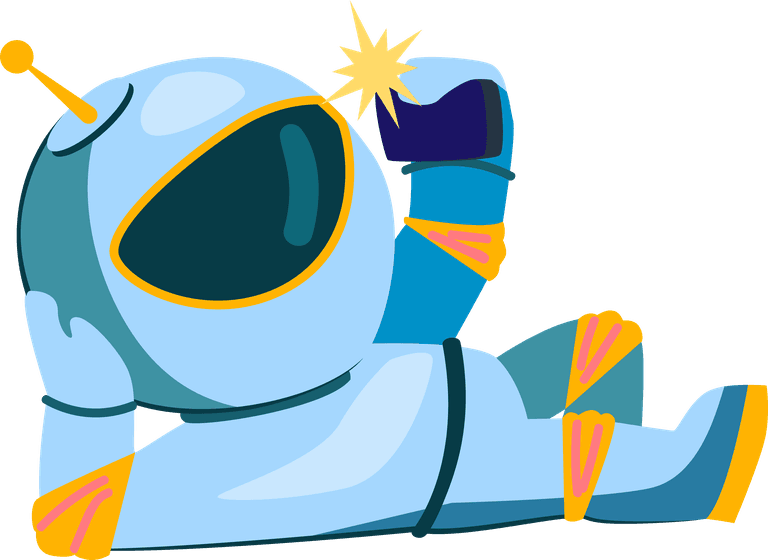 fun astronaut character set for playful space-themed projects and illustrations